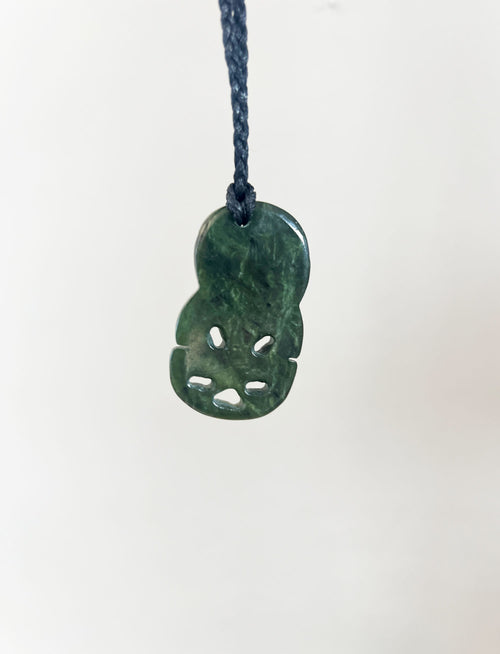 NZ Greenstone / Pounamu Pendant - Hei Tiki