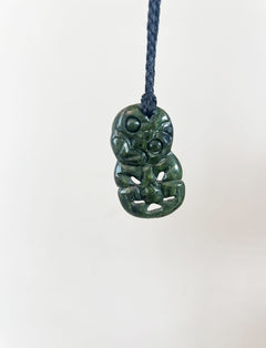 NZ Greenstone / Pounamu Pendant - Hei Tiki