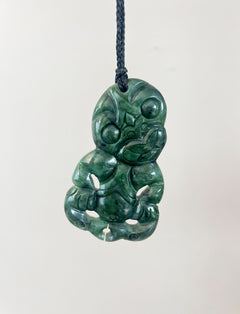 NZ Greenstone / Pounamu Pendant - Hei Tiki
