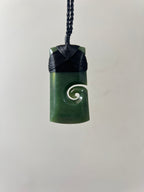 NZ Greenstone / Pounamu Pendant Toki Koru