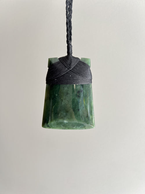 NZ Greenstone / Pounamu Wide Toki 65mm