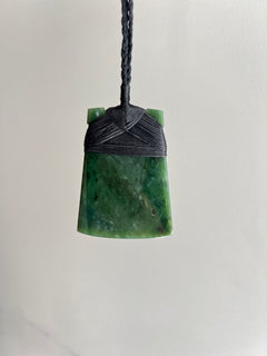 NZ Greenstone / Pounamu Wide Toki 65mm
