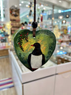 NZ Handcrafted Ceramic Heart M - Kereru