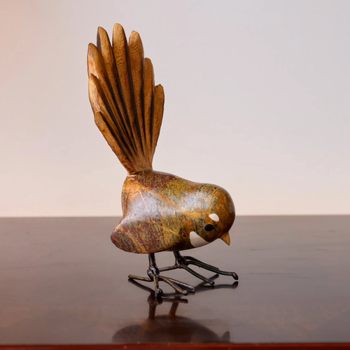 NZ Handcrafted Stone Pīwakawaka | Fantail