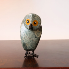 NZ Handcrafted Stone Ruru | Morepork