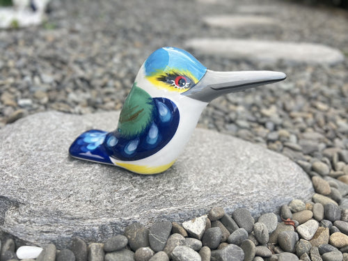 NZ Made Ceramic Bird Ornament - Kingfisher