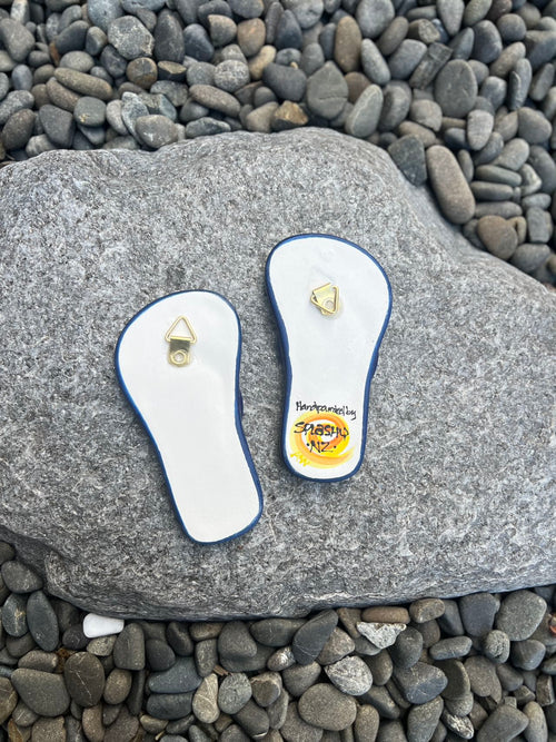 NZ Made Ceramic Jandals - Animals back