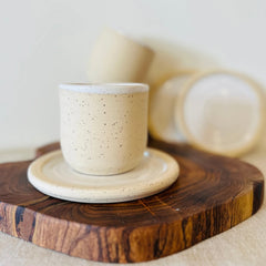NZ Made Rustic Series | Tumbler + Side Plate Set