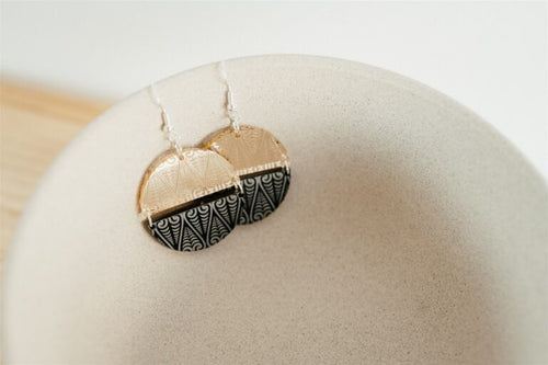 NZ Made Signature Earrings - Kowhaiwhai Symmetry
