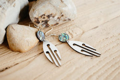 NZ Made Signature Earrings - Paua Link