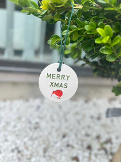 NZ Made Xmas Ceramic Decoration