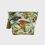 NZ Native Birds Velvet Cosmetic Bag