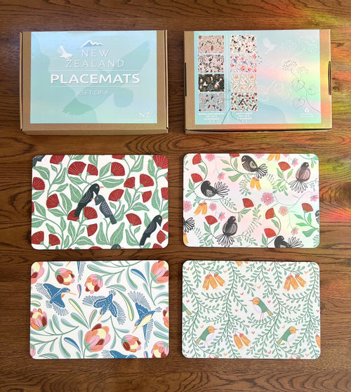 NZ Placemats Set of 4 Melanie Sharpe - Kiwi Forest