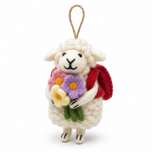 NZ Wool Felt Mushroom Ornament