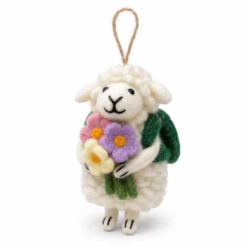 NZ Wool Felt Mushroom Ornament