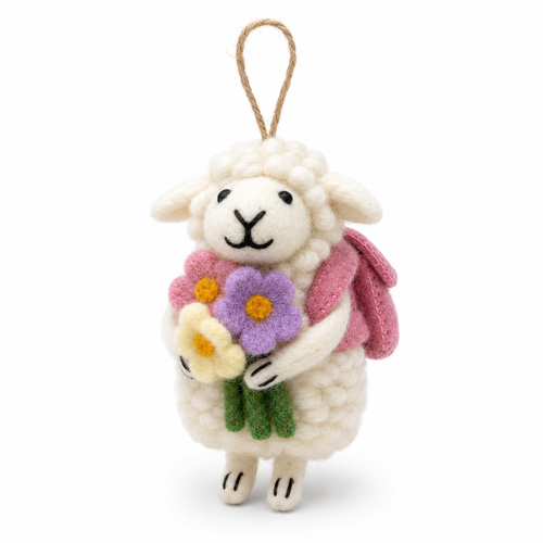 NZ Wool Felt Mushroom Ornament