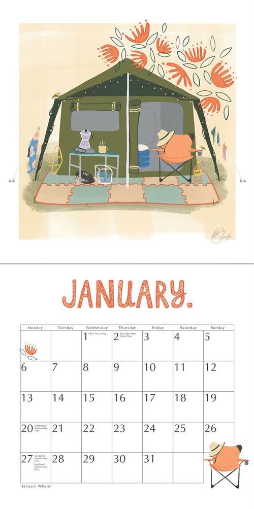 New Zealand 2025 Wall Calendar - Melanie Sharpe 2