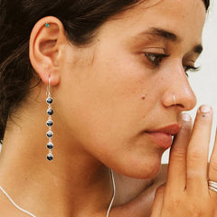Nick Von K - Black Pounamu Babylon Earrings