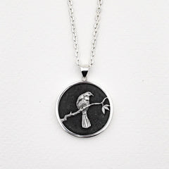 Nick Von K - Black Pounamu Celestial Tui pendant in Sterling Silver