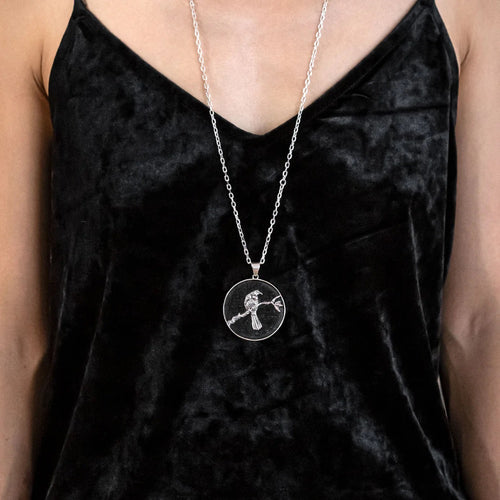 Nick Von K - Black Pounamu Celestial Tui pendant in Sterling Silver