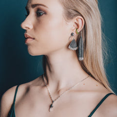 Nick Von K - Huia Fan Earrings