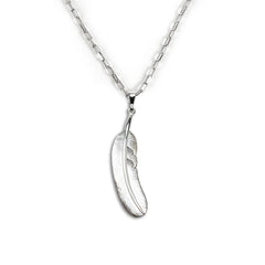 Nick Von K - Mother of Pearl Feather Charm Necklace