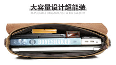 Waterproof Canvas Leather Satchel Bag T5099