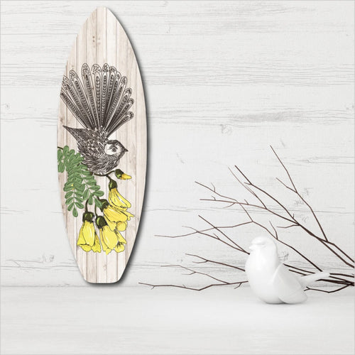 Ply Surfboard Art - Zentangle fantail