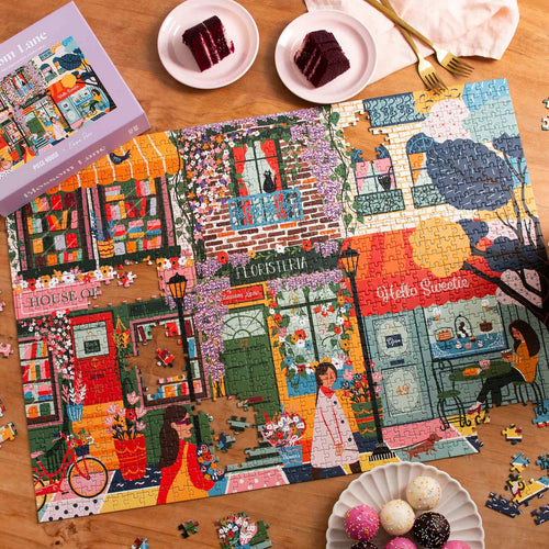 1000 Piece Jigsaw Puzzle -Blossom Lane