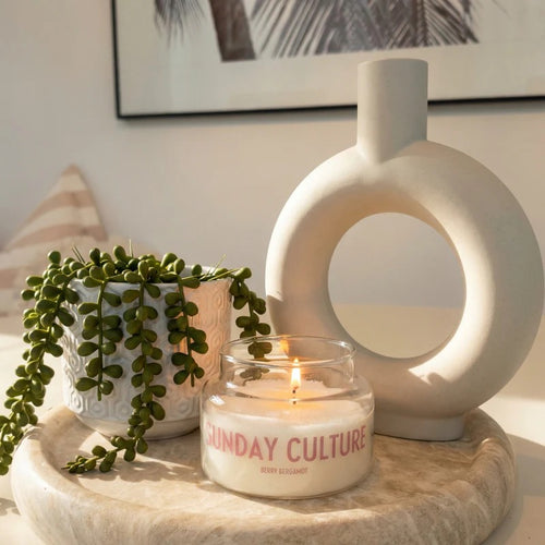 Sand  Wax Candle Jar Berry Bargamot