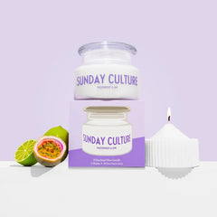 Sand  Wax Candle Jar Passionfruit & Lime