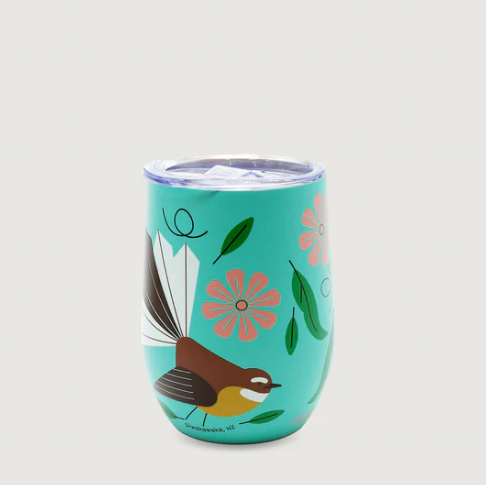 Stainless Steel EMug - Piwakawaka
