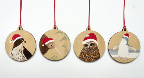 Christmas Baubles - Kiwi Set (Neutrals)