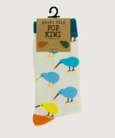 Jacquard Adult Socks - Pop Kiwi