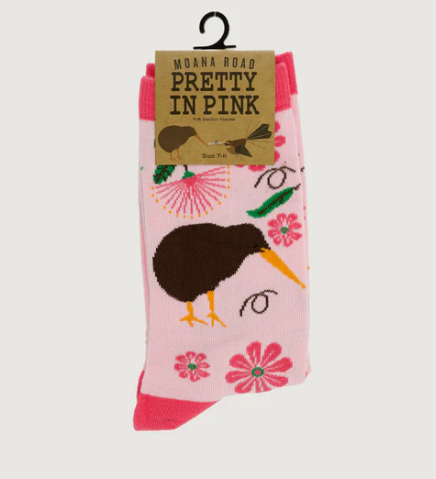 Pretty in Pink Kiwi socks