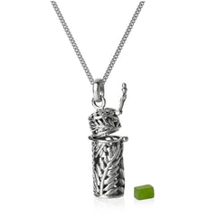 Silver Fern Locket with Chain (Natural Beauty)