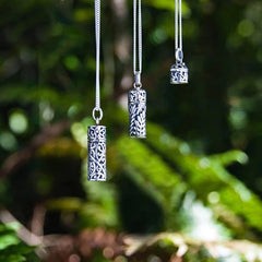 Silver Fern Locket with Chain (Natural Beauty)