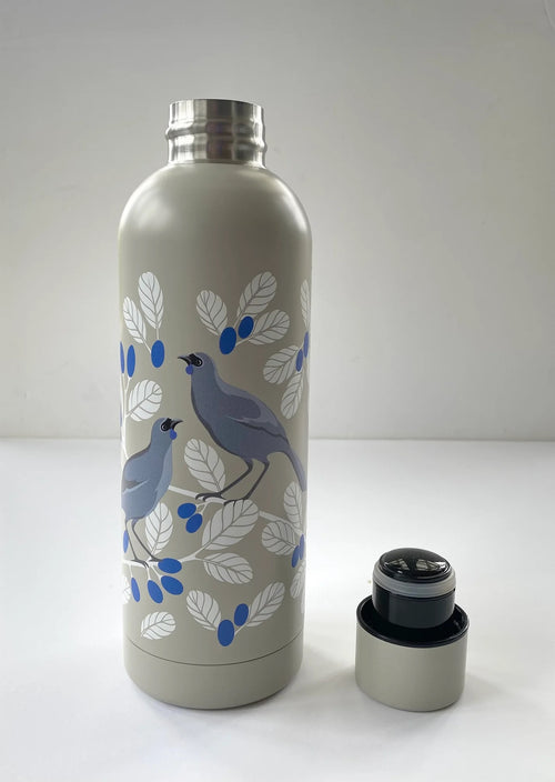 Stainless bottle Hansby kokako detail