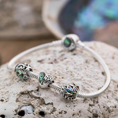 Sterling Silver Charm - Aroha Pāua