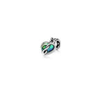 Sterling Silver Charm - Eternity Pāua Heart