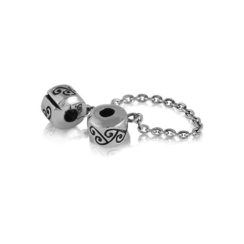 Sterling Silver Charm - Evolution Safety Chain