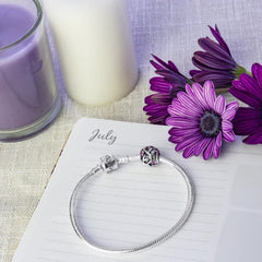 Sterling Silver Charm - July Birthstone (Vitality)