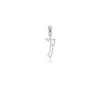 Sterling Silver Charm - NZ Map Pendant Charm