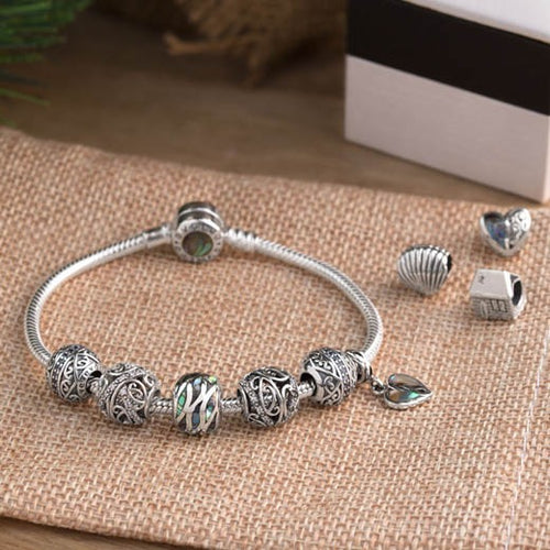 Sterling Silver Charm - Ocean Pāua