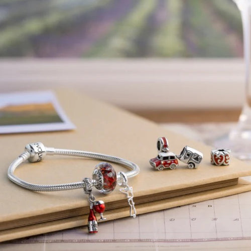 Sterling Silver Charm - Retro Mini Cooper (Road Trip)