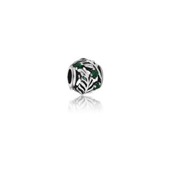 Sterling Silver Charm - Silver Fern CZ (Treasured)