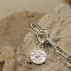Sterling Silver Charm - Tui Coin