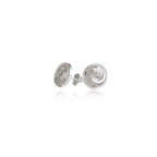 Sterling Silver Earrings - Evolve Ocean Wave Coin
