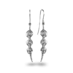 Sterling Silver Earrings - Kōwhai Pod