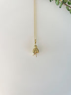 Sterling Silver Kowhai Flower Necklace